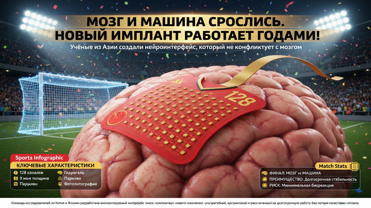 Мозг и машина срослись. Новый имплант работает годами!