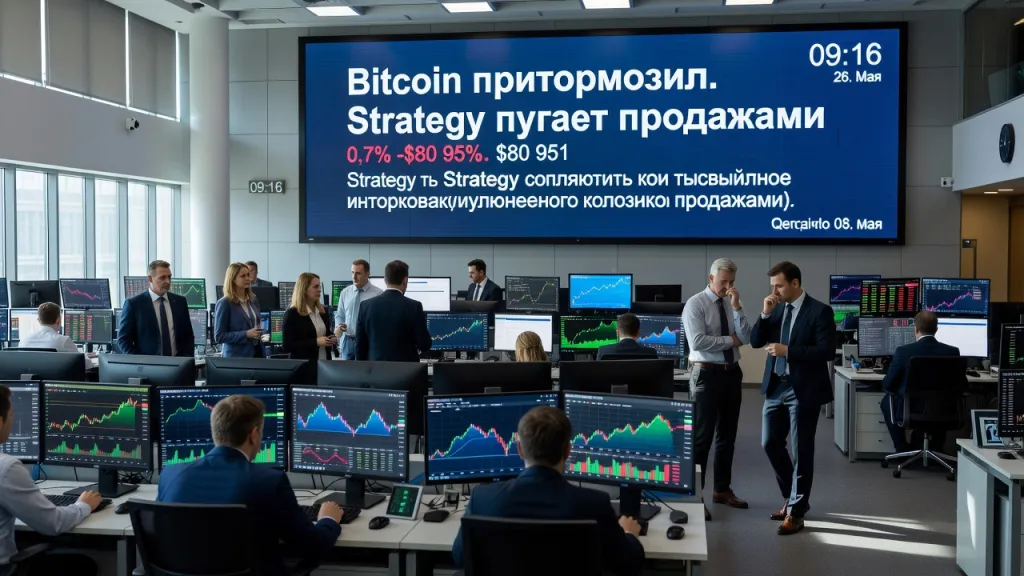 Bitcoin притормозил. Strategy пугает продажами