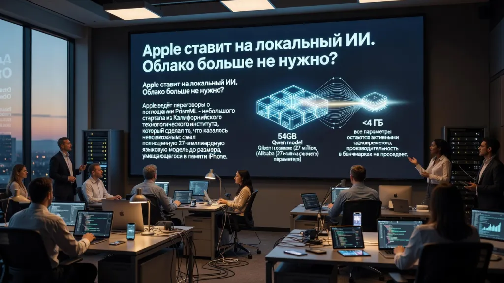 Apple ставит на локальный ИИ. Облако больше не нужно?
