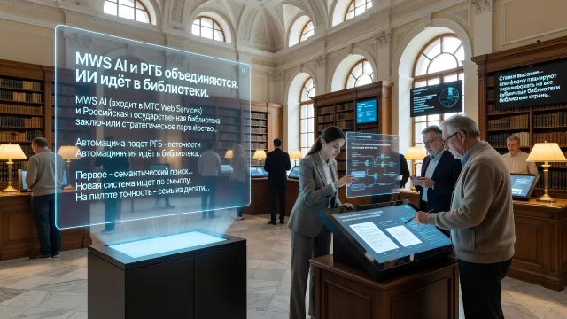 MWS AI и РГБ объединяются. ИИ идёт в библиотеки