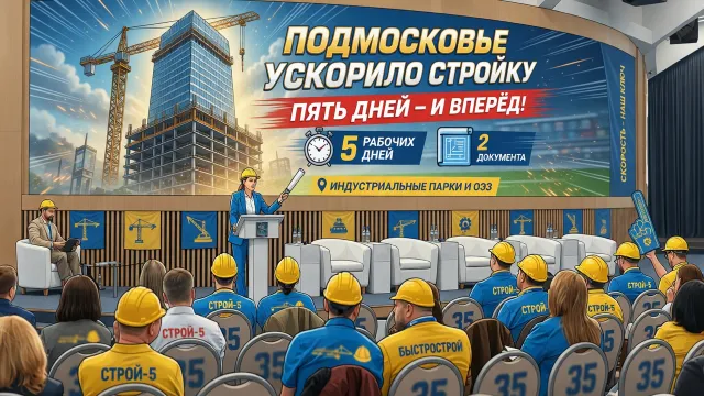 Подмосковье ускорило стройку. Пять дней - и вперёд!
