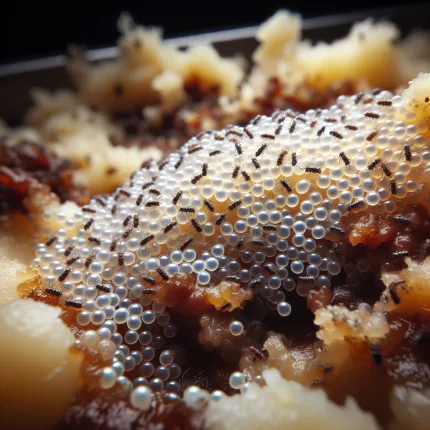 Яйца мух на еде: Опасности и меры предосторожности